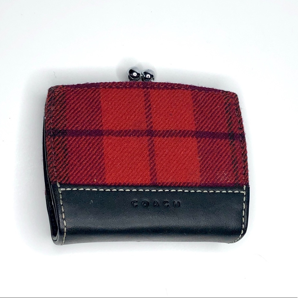 Coach Plaid Coin Purse